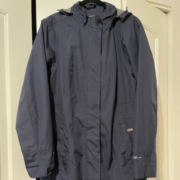 Eddie Bauer Girl on the Go Rainoat Med Navy - Picture 2 of 7